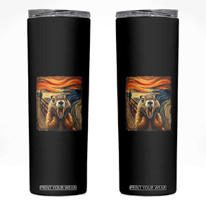 Funny Scream Groundhog Skinny Tumbler Woddchuck Day TS02 Black Print Your Wear