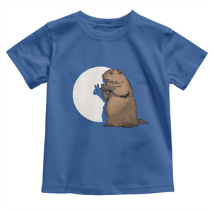 Groundhog Shadow Meteorlogy Toddler T Shirt Woodchuck Puppet Funny Gift TS02 Royal Blue Print Your Wear