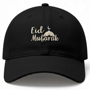 Eid Mubarak Mosque Silhouette Baseball Cap Islamic Holiday Celebration