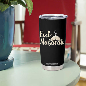 Eid Mubarak Mosque Silhouette Tumbler Cup Islamic Holiday Celebration TS02 Print Your Wear