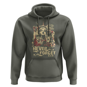 Patriot Day Hoodie We Will Never Forget American Memorial Patriotic TS02 Military Green Print Your Wear