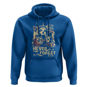 Patriot Day Hoodie We Will Never Forget American Memorial Patriotic TS02 Royal Blue Print Your Wear