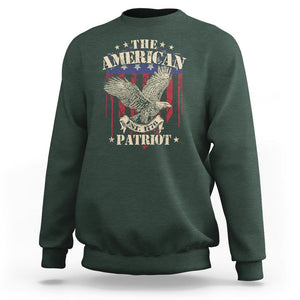 Patriotic Eagle Sweatshirt The American Patriot Est 1776 US Flag TS02 Dark Forest Green Print Your Wear