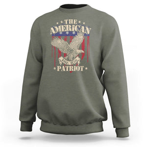 Patriotic Eagle Sweatshirt The American Patriot Est 1776 US Flag TS02 Military Green Print Your Wear