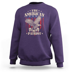 Patriotic Eagle Sweatshirt The American Patriot Est 1776 US Flag TS02 Purple Print Your Wear