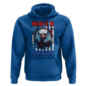 Patriotic Eagle Hoodie Proud To Be American US Pride 4th of July Flag TS02 Royal Blue Print Your Wear