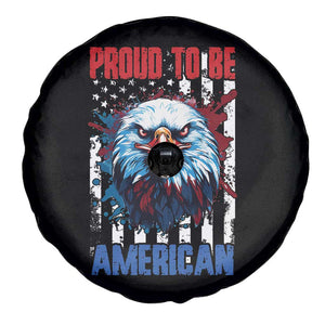 Patriotic Eagle Spare Tire Cover Proud To Be American US Pride 4th of July Flag TS02 Print Your Wear