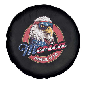 Patriotic American Eagle Spare Tire Cover Merica Since 1776 Freedom Tour 4th of July Independence Day TS02 Print Your Wear