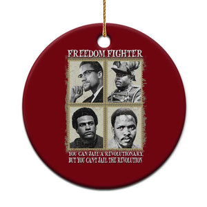 Freedom Fighters Heritage Ceramic Ornament Malcolm X Marcus Garvey Huey P Newton Steve Biko Revolution TS02 1pc Red Print Your Wear