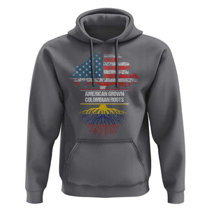 Colombian American Hoodie American Grown with Colombian Roots TS02 Charcoal Print Your Wear