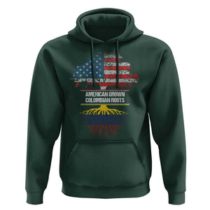 Colombian American Hoodie American Grown with Colombian Roots TS02 Dark Forest Green Print Your Wear