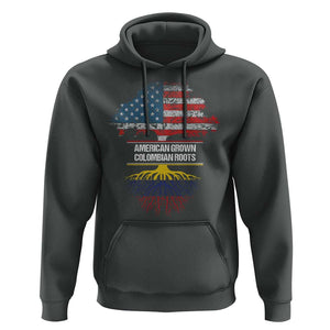 Colombian American Hoodie American Grown with Colombian Roots TS02 Dark Heather Print Your Wear