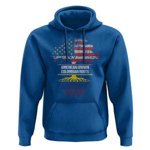 Colombian American Hoodie American Grown with Colombian Roots TS02 Royal Blue Print Your Wear