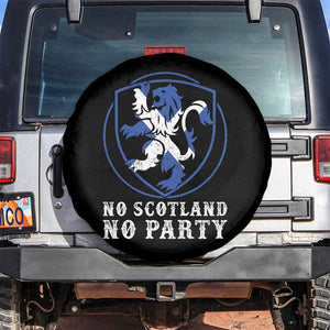 No Scotland No Party Distressed Shield Saltire Cross Spare Tire Cover Vintage Football Fans Game Day