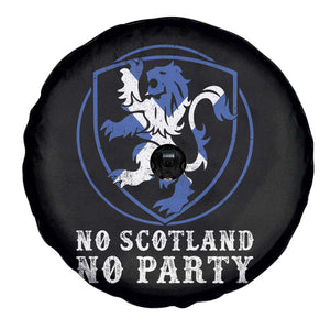 No Scotland No Party Distressed Shield Saltire Cross Spare Tire Cover Vintage Football Fans Game Day