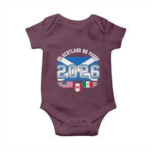 No Scotland No Party 2026 North American Football Tournament Baby Onesie Game Day Soccer Fans