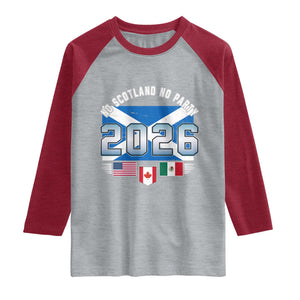 No Scotland No Party 2026 North American Football Tournament Raglan Shirt Game Day Soccer Fans