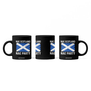 Nae Scotland Nae Party Saltire Flag Coffee Mug Vintage Scottish Accent Soccer Fans Football Tournament