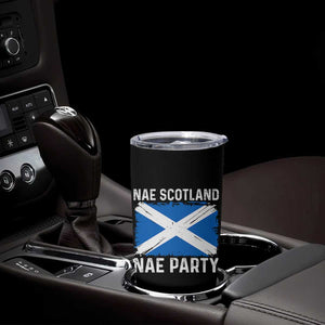 Nae Scotland Nae Party Saltire Flag Tumbler Cup Vintage Scottish Accent Soccer Fans Football Tournament