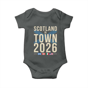 Scotland in Town 2026 Football Fans Baby Onesie Soccer Tournament North American Sports Lovers