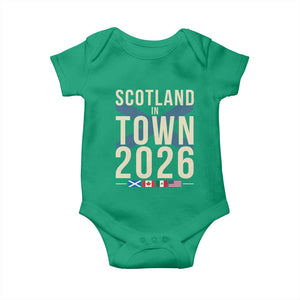 Scotland in Town 2026 Football Fans Baby Onesie Soccer Tournament North American Sports Lovers