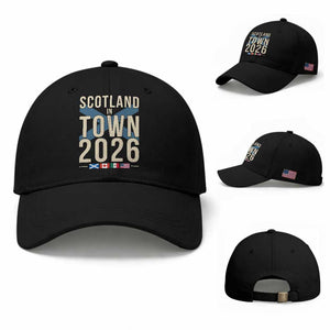 Scotland in Town 2026 Football Fans Baseball Cap Soccer Tournament North American Sports Lovers