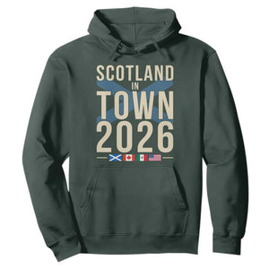 Scotland in Town 2026 Football Fans Hoodie Soccer Tournament North American Sports Lovers