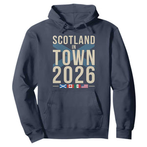 Scotland in Town 2026 Football Fans Hoodie Soccer Tournament North American Sports Lovers