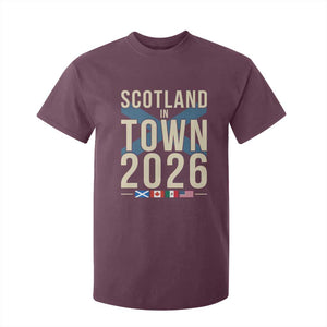 Scotland in Town 2026 Football Fans T Shirt For Kid Soccer Tournament North American Sports Lovers