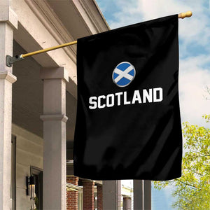 Scotland Round Saltire Flag Emblem Garden Flag Classic Varsity Typography Sports Fans