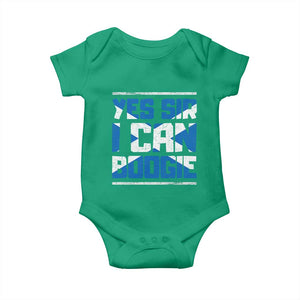 Funny Scottish Anthem Fan Saltire Flag Baby Onesie Yes Sir I Can Boogie Sports Style Scotland Football Supporters