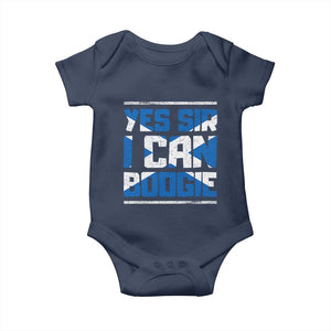 Funny Scottish Anthem Fan Saltire Flag Baby Onesie Yes Sir I Can Boogie Sports Style Scotland Football Supporters