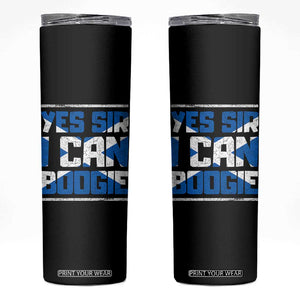 Funny Scottish Anthem Fan Saltire Flag Skinny Tumbler Yes Sir I Can Boogie Sports Style Scotland Football Supporters