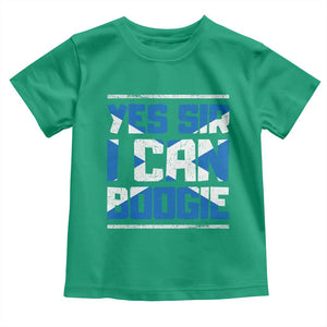 Funny Scottish Anthem Fan Saltire Flag Toddler T Shirt Yes Sir I Can Boogie Sports Style Scotland Football Supporters