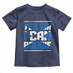 Funny Scottish Anthem Fan Saltire Flag Toddler T Shirt Yes Sir I Can Boogie Sports Style Scotland Football Supporters