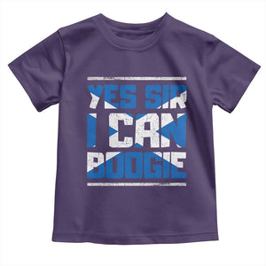 Funny Scottish Anthem Fan Saltire Flag Toddler T Shirt Yes Sir I Can Boogie Sports Style Scotland Football Supporters