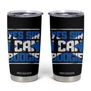Funny Scottish Anthem Fan Saltire Flag Tumbler Cup Yes Sir I Can Boogie Sports Style Scotland Football Supporters