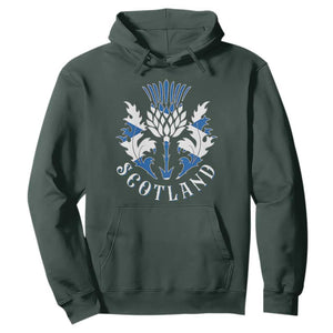 Scotland Thistle Floral Emblem Hoodie Stylized Gothic Heraldry Scottish Heritage Pride