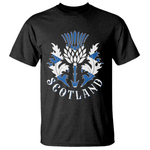 Scotland Thistle Floral Emblem T Shirt Stylized Gothic Heraldry Scottish Heritage Pride