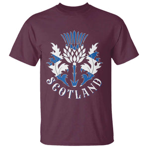 Scotland Thistle Floral Emblem T Shirt Stylized Gothic Heraldry Scottish Heritage Pride