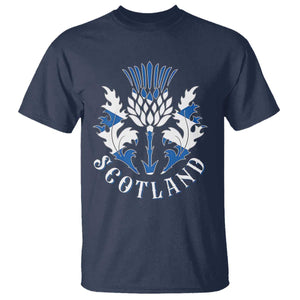 Scotland Thistle Floral Emblem T Shirt Stylized Gothic Heraldry Scottish Heritage Pride