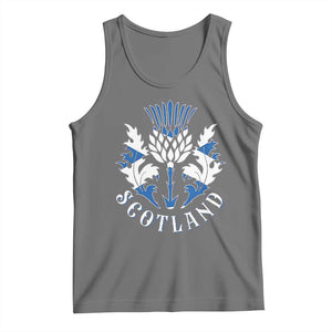 Scotland Thistle Floral Emblem Tank Top Stylized Gothic Heraldry Scottish Heritage Pride