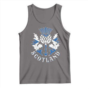 Scotland Thistle Floral Emblem Tank Top Stylized Gothic Heraldry Scottish Heritage Pride