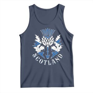 Scotland Thistle Floral Emblem Tank Top Stylized Gothic Heraldry Scottish Heritage Pride