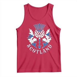 Scotland Thistle Floral Emblem Tank Top Stylized Gothic Heraldry Scottish Heritage Pride