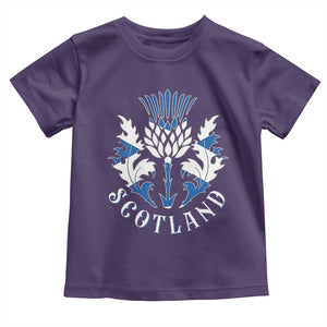 Scotland Thistle Floral Emblem Toddler T Shirt Stylized Gothic Heraldry Scottish Heritage Pride