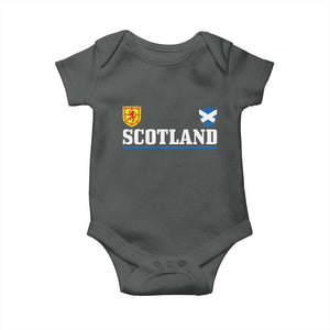 Scotland Dual Crest Lion Rampant Shield Saltire Flag Baby Onesie Football Fans Match Day