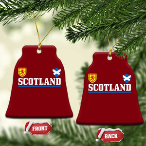 Scotland Dual Crest Lion Rampant Shield Saltire Flag Ceramic Ornament Football Fans Match Day
