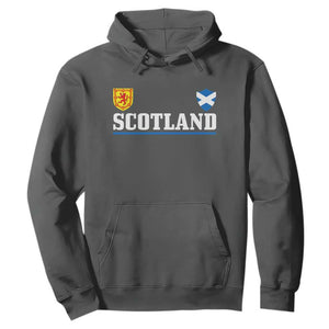 Scotland Dual Crest Lion Rampant Shield Saltire Flag Hoodie Football Fans Match Day