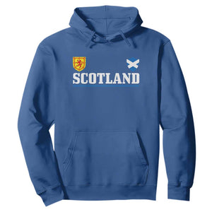 Scotland Dual Crest Lion Rampant Shield Saltire Flag Hoodie Football Fans Match Day